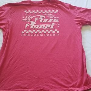 Red XL Pizza Planet tshirt